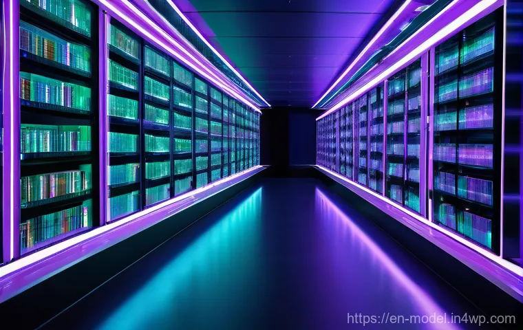 AI와 인간의 학습 속도 차이 분석 - **Prompt for AI's Data Assimilation:**
"A vast, futuristic digital library or data repository. T...