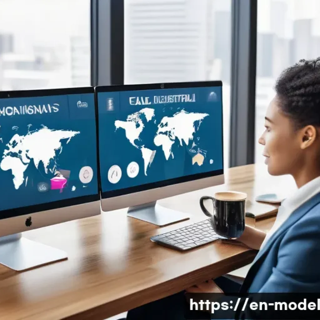 협력 학습의 최전선에서의 AI 활용 - A diverse, professional remote team collaborating via AI-powered communication tools, shown on multi...
